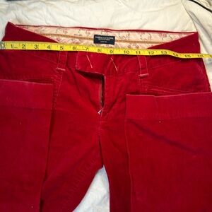 American Eagle  red cordoroy bell bottoms